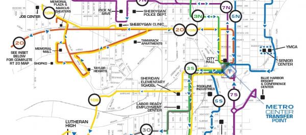 Shore Line Metro Map